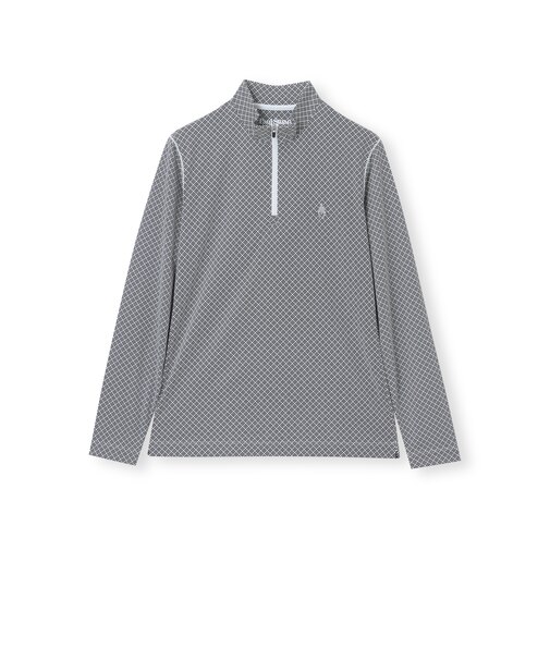 【GOLF】パケ柄プリントハーフジップカットソー