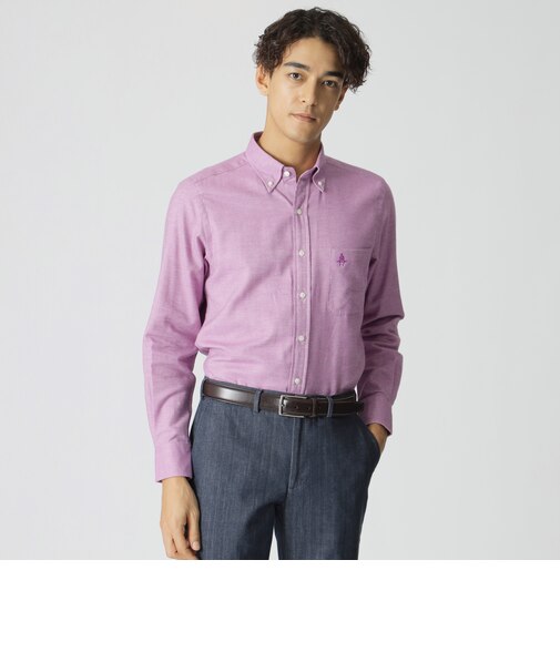 メランジカラーツイルシャツ