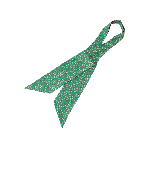 「Collection Line」 スカーフ/アスコットタイ イタリア製幾何学柄プリント生地