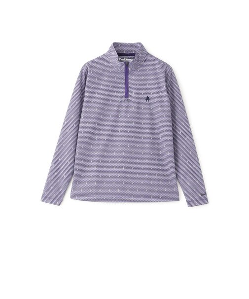 【GOLF Women's】ジオメトリック柄プリントポロシャツ