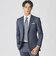 【Nikkei magazine掲載】【EASTGATE MODEL】スチュアーツブルーストライプスーツ