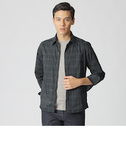 ドットエアチェックシャツジャケット