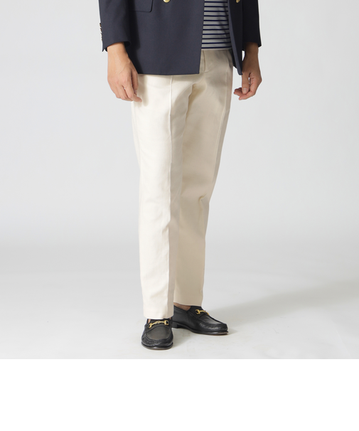 綿麻プリペラクロス カジュアルパンツ
