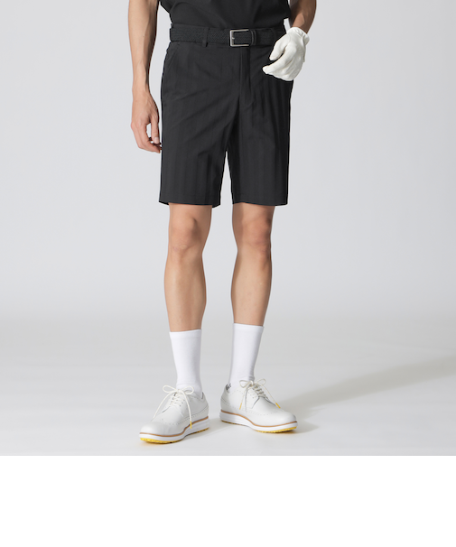 【GOLF】シャドウストライプ　ショートゴルフパンツ