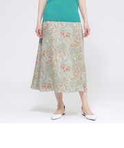 【ウォッシャブル】サラサペイズリー　スカート