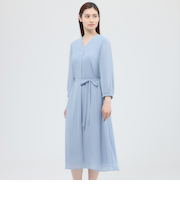 【ウォッシャブル】格子プリント　ワンピース