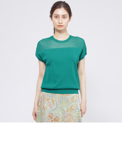 【ウォッシャブル】エアリーファインニット プルオーバー (フレンチ)