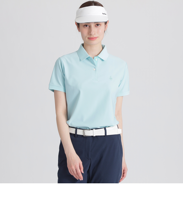 【GOLF】襟裏ロゴジャカードカラーポロシャツ