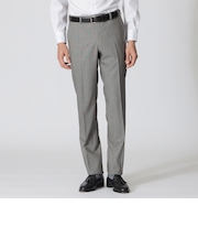 ウィンドウペン柄　ストレッチウールトロトラウザーズ