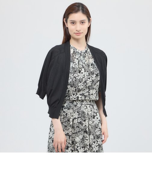 【ウォッシャブル/接触冷感】クールタッチニット　ボレロ