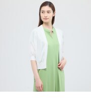 【ウォッシャブル/接触冷感】クールタッチニット　ボレロ