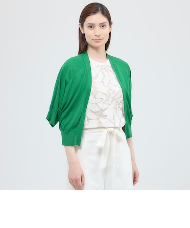 【ウォッシャブル/接触冷感】クールタッチニット　ボレロ