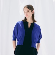 【ウォッシャブル/接触冷感】クールタッチニット　ボレロ