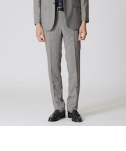 【Nikkei magazin掲載】【STUART'S　TRAVELER/Adjustable Fit/防シワ/消臭テープ】フロータブルシアートラウザーズ
