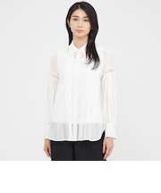 【ウォッシャブル】コットンボイル　ブラウス