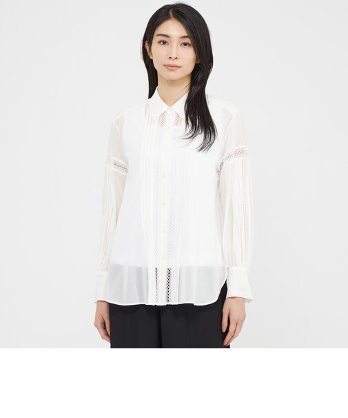 【ウォッシャブル】コットンボイル　ブラウス