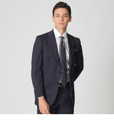 【BAKER MODEL】フェードストライプ柄スーツ