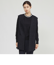 ラメツイード　ジレ