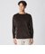 【数量限定】「COLLECTION LINE」ボーダーベロア　ボートネック長袖Tシャツ