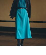 【Nikkei magazine掲載】ウールダブルサテン　スカート