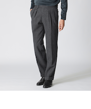 【数量限定】「COLLECTION LINE」２インプリーツフランネルトラウザーズ