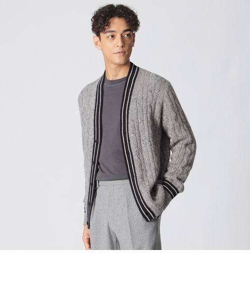 【数量限定】「COLLECTION LINE」ミックスヤーン　クリケットカーディガン