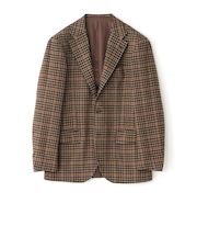 【WEB・一部店舗限定】【RING JACKET】ブラウンチェックジャケット