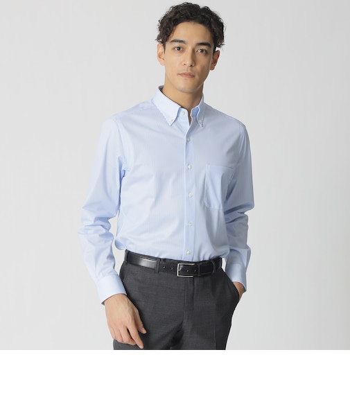 【Nikkei magazine掲載】【STUART’S TRAVELER】ストライプ柄プリントジャージーシャツ