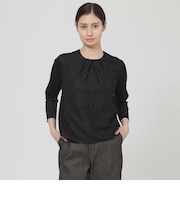 【Nikkei Magazine掲載】【ウォッシャブル】ドレスジャージ　プルオーバー