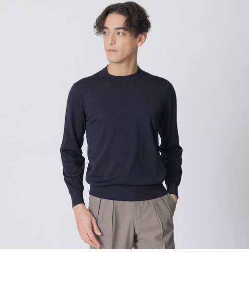 シルクコットン・クルーネックセーター