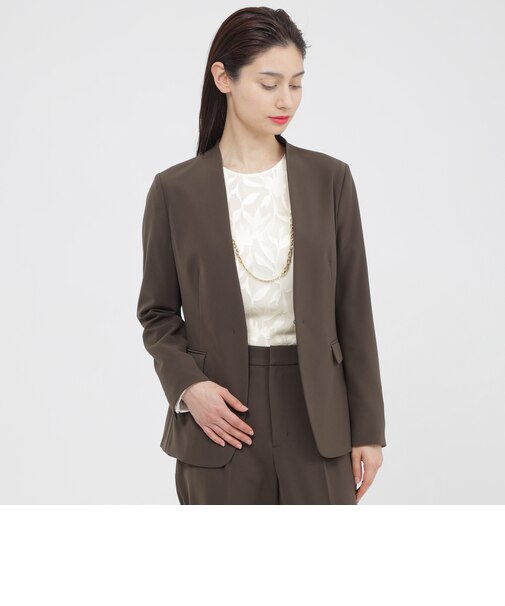 【Nikkei Magazine掲載】【ウォッシャブル/防しわ性】ソフトストレッチ ジャケット