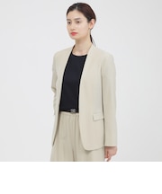 【ウォッシャブル/防しわ性】ソフトストレッチ　ジャケット