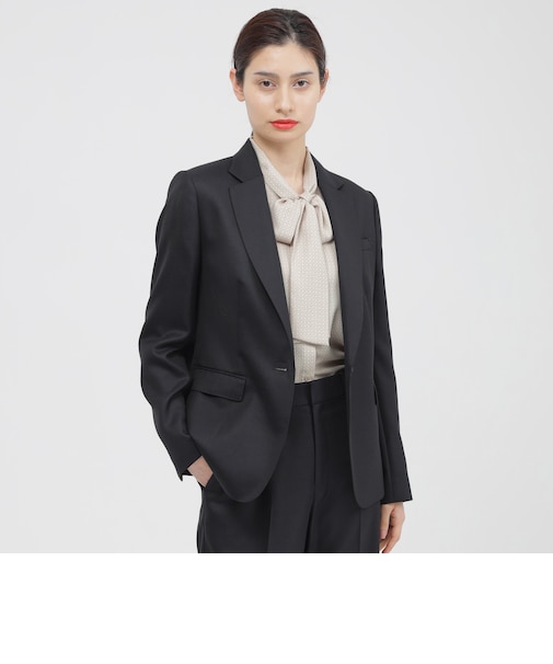 【WEB・一部店舗限定/防しわ性】ライトダブルウールIV　ジャケット