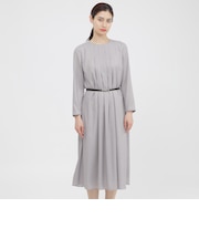 【WEB・一部店舗限定/ウォッシャブル】スクエアドットプリント　ワンピース