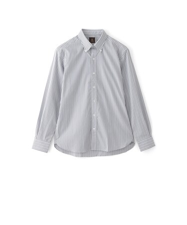 【数量限定】【COLLECTION LINE】シック&シンストライプ柄ボタンダウンカラーシャツ