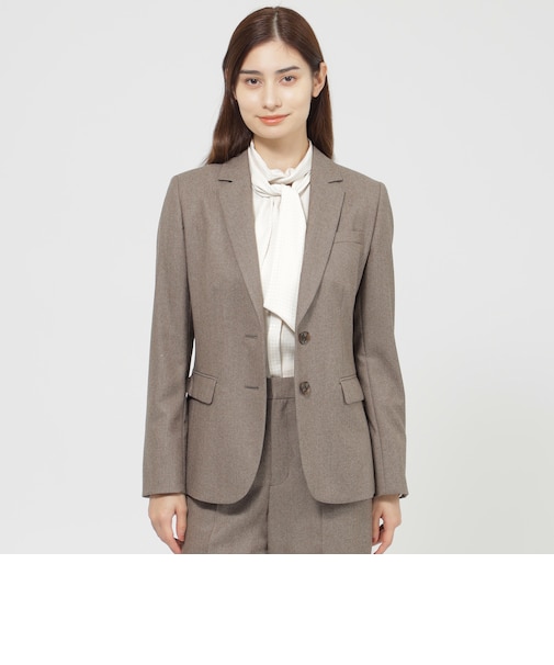 【WEB・一部店舗限定/ウォッシャブル】ファインウールフラノ　ジャケット