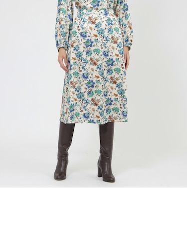 【ウォッシャブル】サラサフラワー スカート