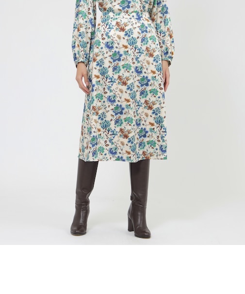 【ウォッシャブル】サラサフラワー スカート