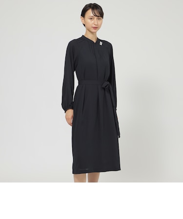 【ウォッシャブル】バックサテンアムンゼン　ワンピース