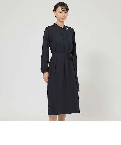 【ウォッシャブル】バックサテンアムンゼン　ワンピース