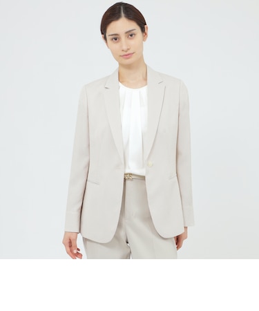 【WEB・一部店舗限定】【ウォッシャブル/UV対策/防しわ性】フロータブルツイル　ジャケット