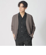 【COLLECTION LINE】アイレットヘリンボーン/Vネックカーディガン