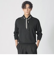 【COLLECTION LINE】シルクコットン/スキッパーニットポロシャツ
