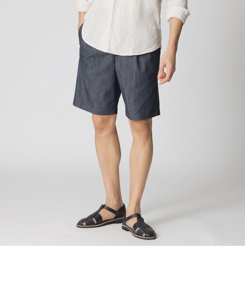 リヨセルコットンシャンブレーショートパンツ