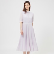 【松島花さん着用】【ウォッシャブル】ダイヤドット　ワンピース
