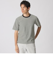 ハニカムボーダー/半袖Tシャツ