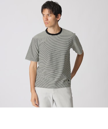 ハニカムボーダー/半袖Tシャツ