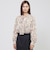 【eclat掲載】【ウォッシャブル】シフォンカットペイズリー　ブラウス