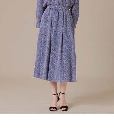 ライスドットプリントスカート