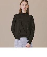 シルキーラメニットカーディガン